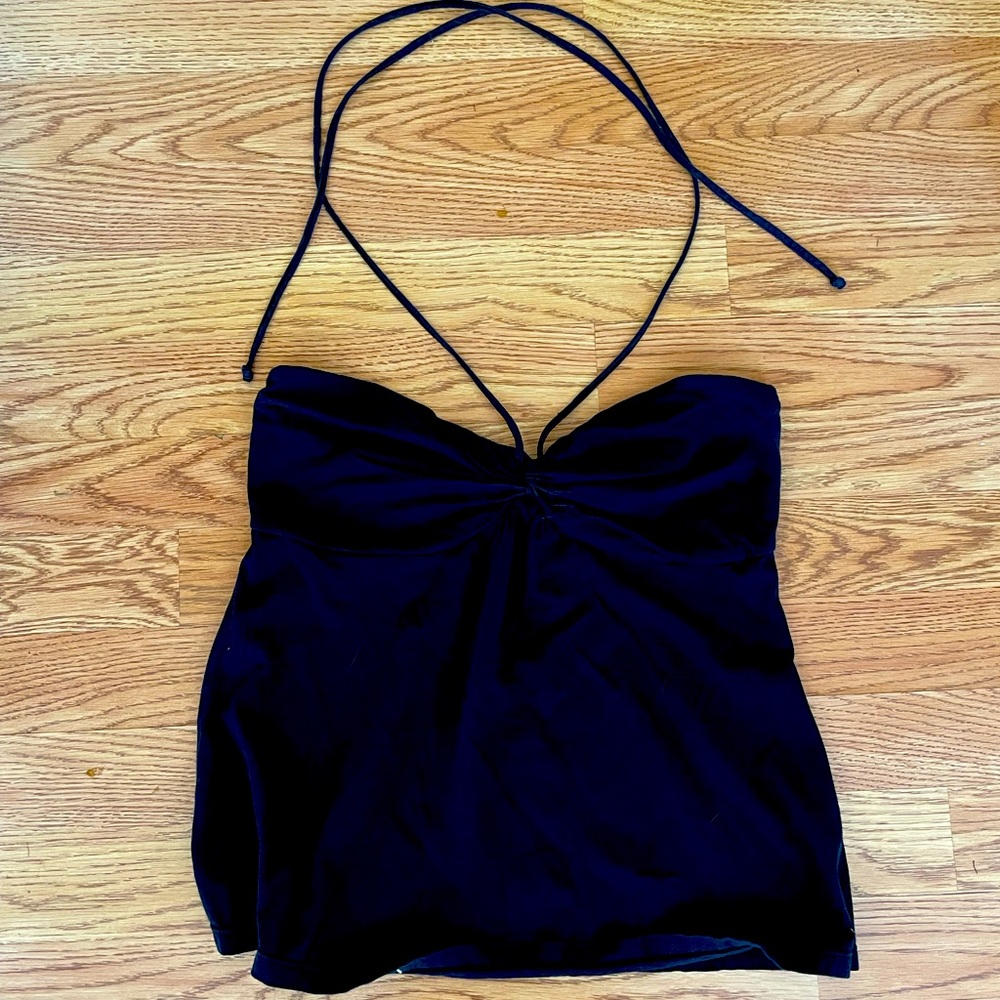 American Eagle black halter top
